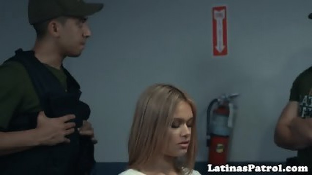 Cute Latina Cockriding US Border Patrol