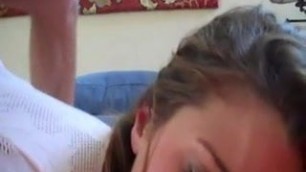 19 year old daughter gets a facial from NOT her daddy