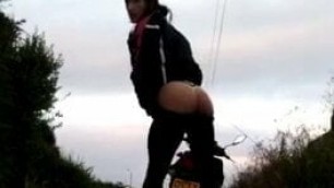 Miles craven slut on bike