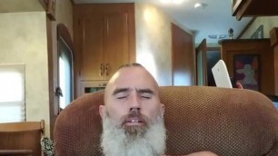 fit hairy bearded daddy pumps his nut out