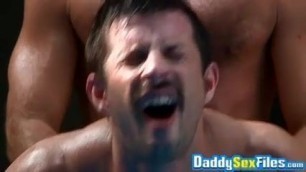 Macho Daddy Bends Over Food Poolside Banging Balls Deep