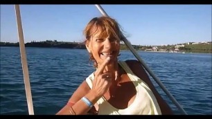 in vacation on a boat near Marseille