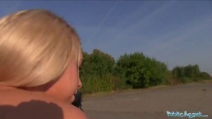 Public Agent Teen blonde Briana Bounce with the real big boobs