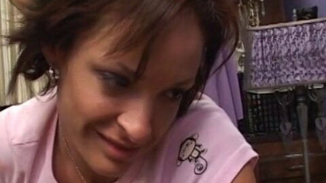 Older blonde fucked younger brunette in white socks with toy