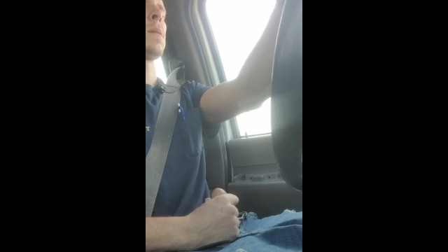 Awesome cumshot while driving to work Porn Videos