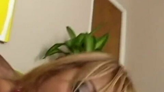 Latin blonde gives head while getting her tight pink pussy fucked