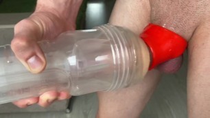 Hot Flashlight fuck with tight Cockring / It was a Epic CUM! / Big Dick 23. Porn Videos