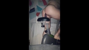 Teen big Bubble butt ass booty riding a dildo and workout Porn Videos