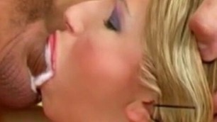 Incredible Hungarian Blonde Fucked in Pussy and Face