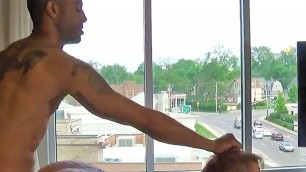Big Butt Cuckold Wife Enjoys BBC at the Window